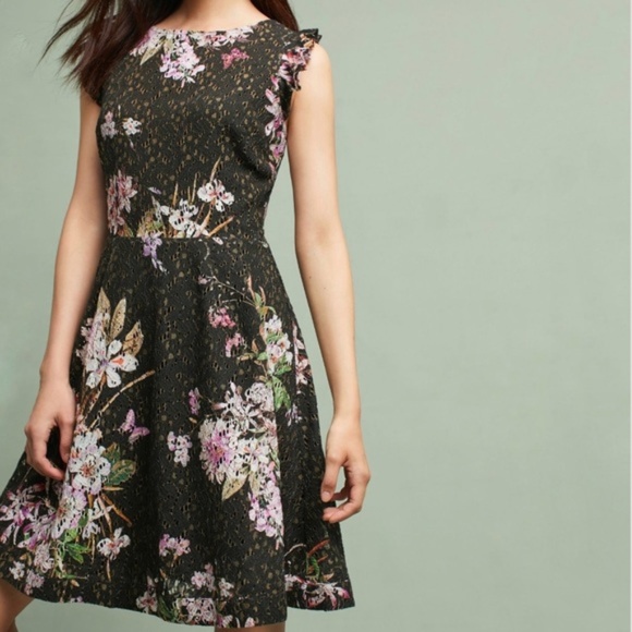 Anthropologie Dresses & Skirts - Anthropologie Eri + Ali Black Floral Dress